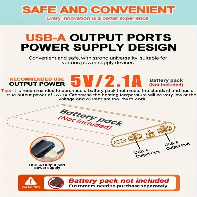 【Power Bank Not Included 】Heated Jacket with 9 Heating Zones and Independent Switch, 3 Adjustable Heat Levels, Warm Zip up Coat for Men Women Winter Outdoor Work Hiking Camping Gifts for Black Friday Christmas