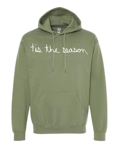 Christmas Tis the Season Hoodie Sweatshirts Drawn by Uncle Andy - Two Sided - Cotton - Unisex