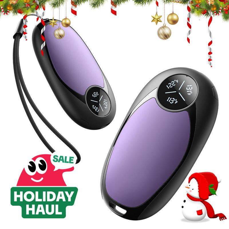 【Christmas Gifts】Hand Warmers Rechargeable 2 Pack Electric Hand Warmer Magnetic Ultrathin Portable for Men Women Christmas Hiking Golf Hunting Accessories