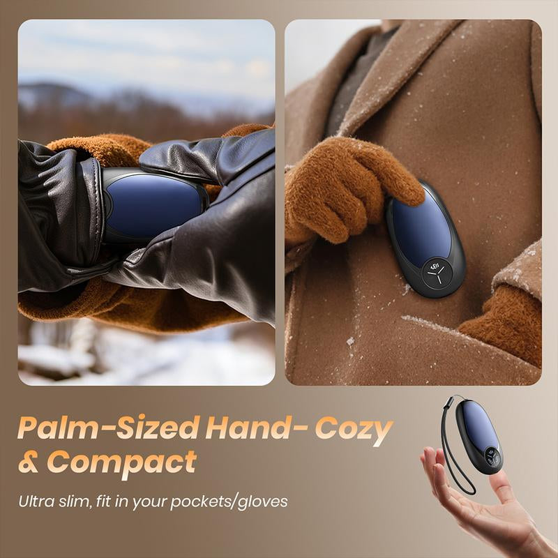 【Christmas Gifts】Hand Warmers Rechargeable 2 Pack Electric Hand Warmer Magnetic Ultrathin Portable for Men Women Christmas Hiking Golf Hunting Accessories