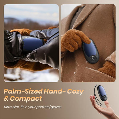 【Christmas Gifts】Hand Warmers Rechargeable 2 Pack Electric Hand Warmer Magnetic Ultrathin Portable for Men Women Christmas Hiking Golf Hunting Accessories