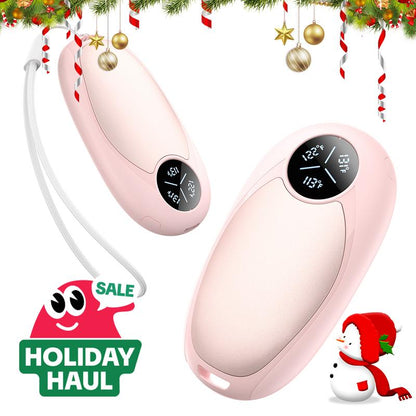 【Christmas Gifts】Hand Warmers Rechargeable 2 Pack Electric Hand Warmer Magnetic Ultrathin Portable for Men Women Christmas Hiking Golf Hunting Accessories