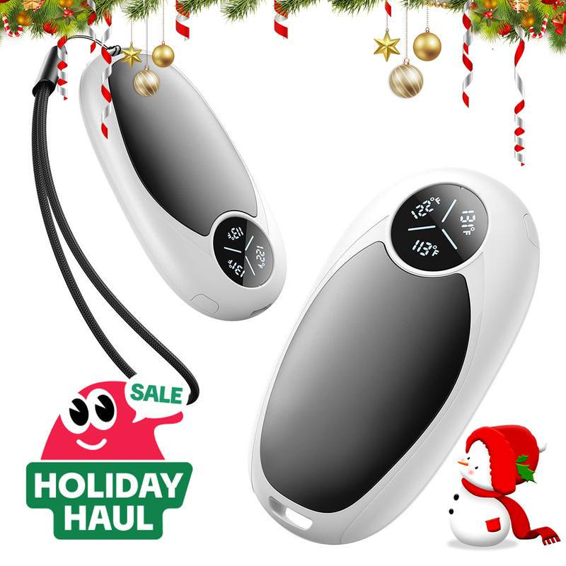 【Christmas Gifts】Hand Warmers Rechargeable 2 Pack Electric Hand Warmer Magnetic Ultrathin Portable for Men Women Christmas Hiking Golf Hunting Accessories