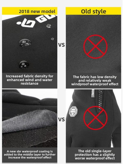Outdoor Waterproof Gloves Touchscreen Compatible Winter Gloves for Men and Women Windproof and Warm Suitable for Cycling Unisex