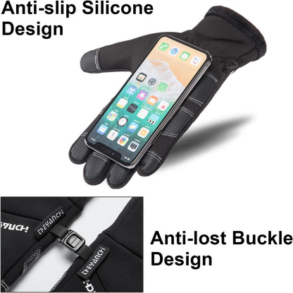 Winter Warm Gloves,Cold Weather Gloves for Men Women,Touchscreen Waterproof Windproof Gloves for Driving Cycling