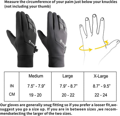 Winter Warm Gloves,Cold Weather Gloves for Men Women,Touchscreen Waterproof Windproof Gloves for Driving Cycling