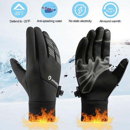 Winter Warm Gloves,Cold Weather Gloves for Men Women,Touchscreen Waterproof Windproof Gloves for Driving Cycling