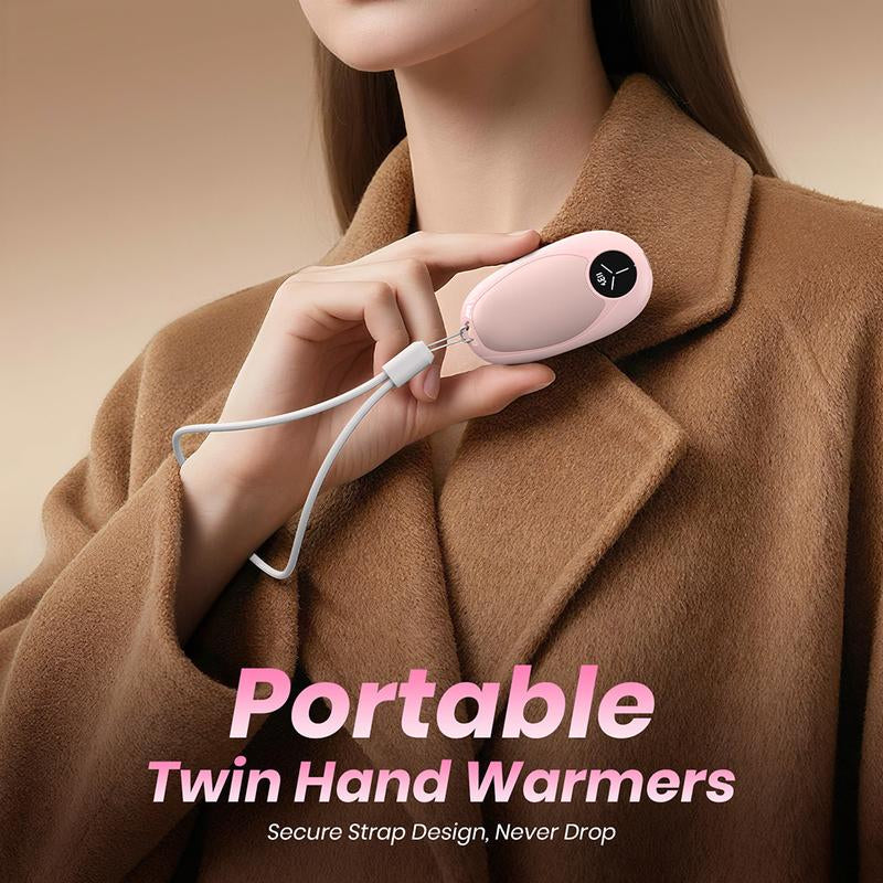 【Christmas Gifts】Hand Warmers Rechargeable 2 Pack Electric Hand Warmer Magnetic Ultrathin Portable for Men Women Christmas Hiking Golf Hunting Accessories