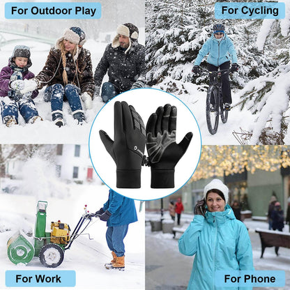 Winter Warm Gloves,Cold Weather Gloves for Men Women,Touchscreen Waterproof Windproof Gloves for Driving Cycling