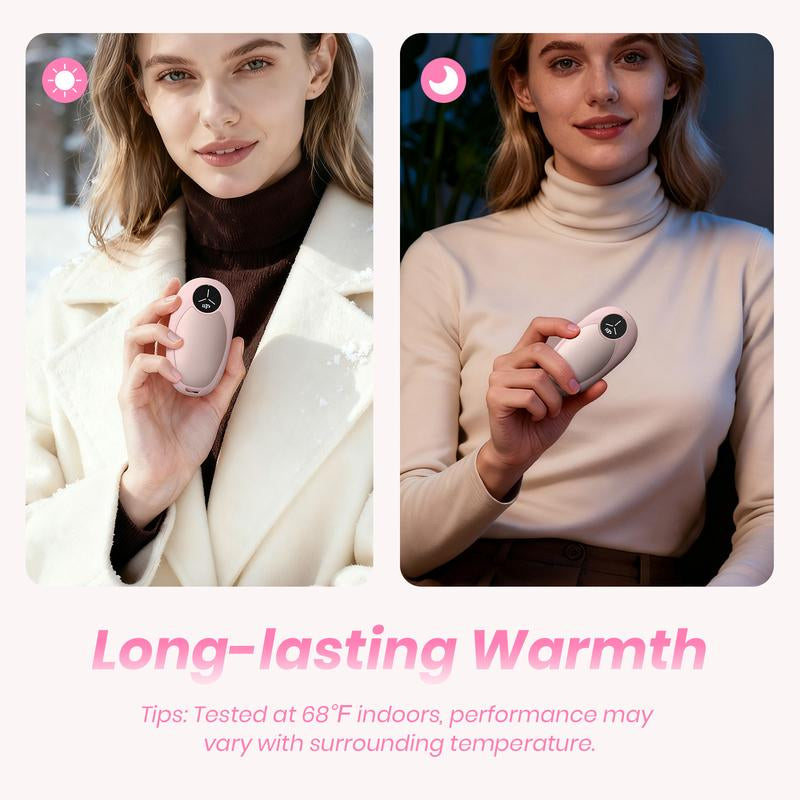 【Christmas Gifts】Hand Warmers Rechargeable 2 Pack Electric Hand Warmer Magnetic Ultrathin Portable for Men Women Christmas Hiking Golf Hunting Accessories